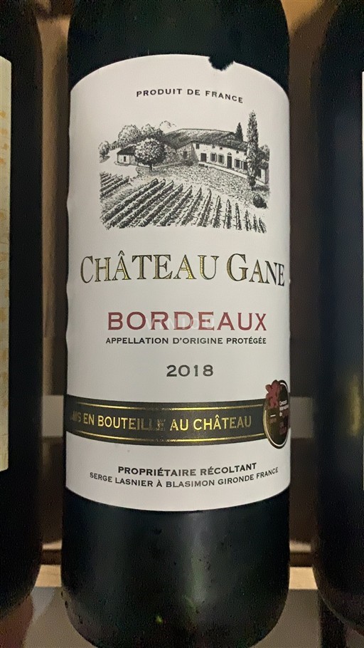 Bordeaux Château Gane 2018