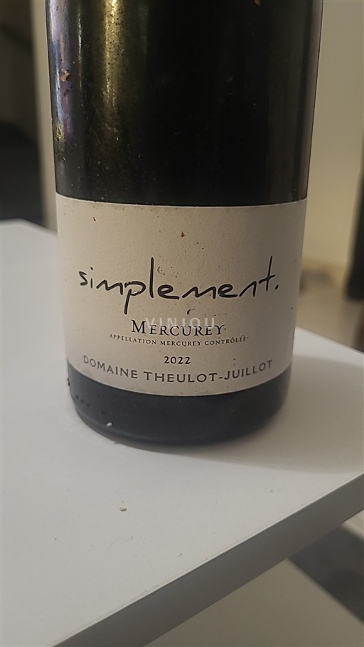 Borgogna Mercurey Domaine Theulot-Juillot simplement. 2022