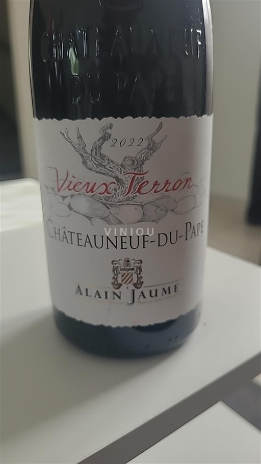Rhônedalen Châteauneuf-du-Pape Alain Jaume Vieux Terron 2022