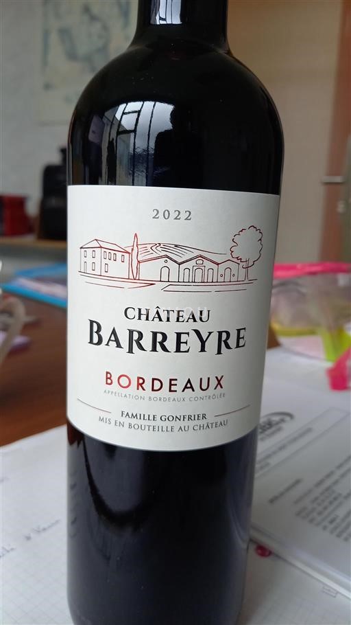 Bordeaux Château Barreyre 2022