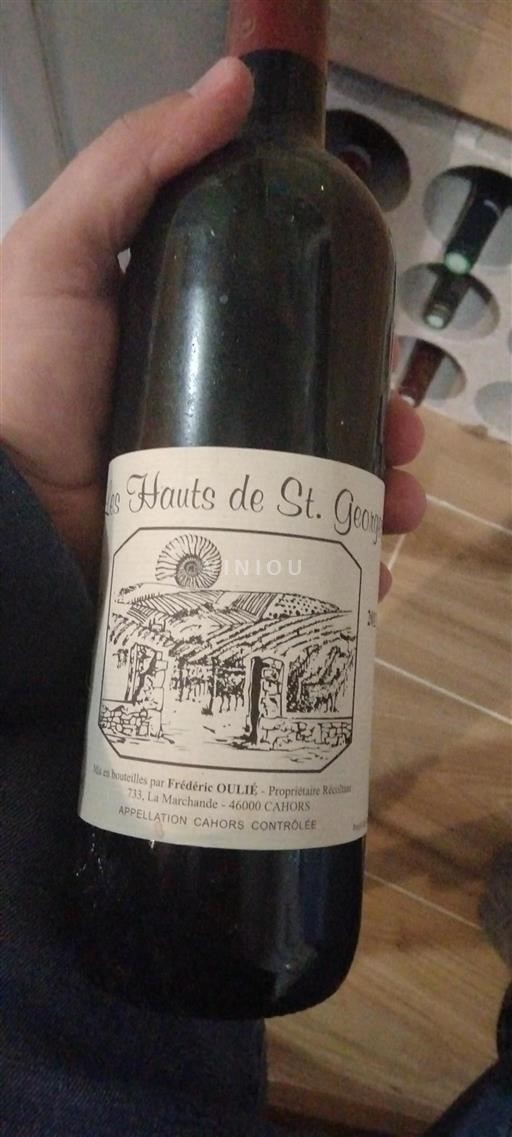 Sydvestfrankrig Cahors Les Hauts de St. Georges 2013