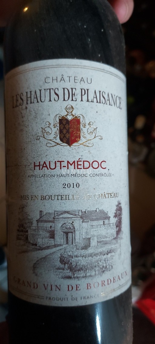 Bordeaux Haut-Médoc Château Les Hauts de Plaisance 2010
