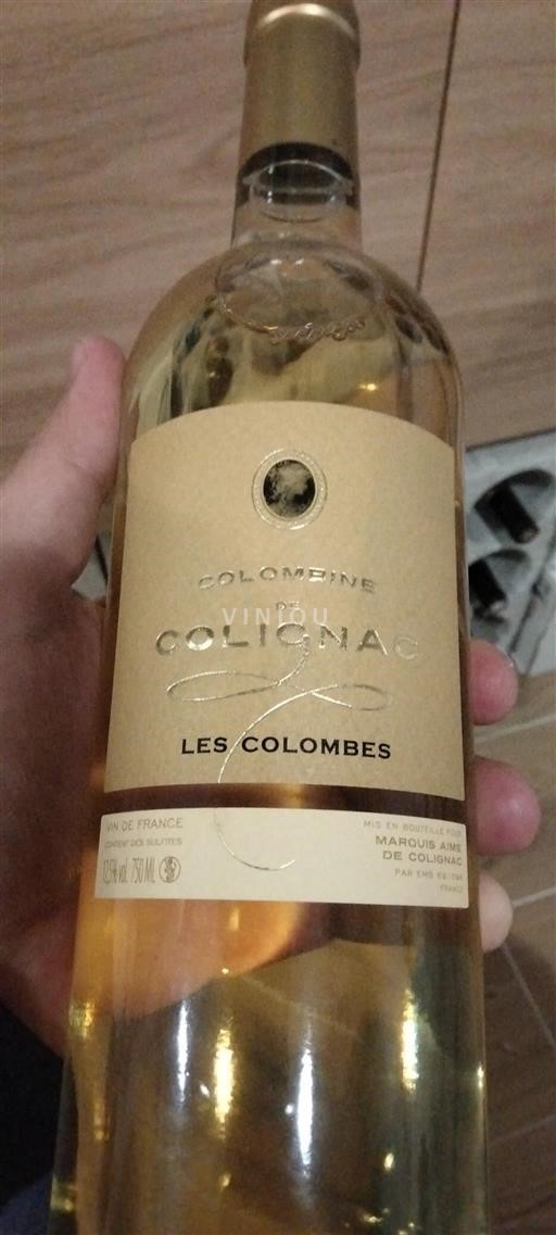 Vin Blanc sec Les Colombes Colomine de Colignac Non millésimé France Languedoc AOC