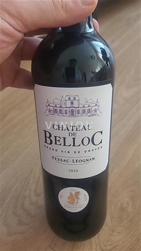 Bordeaux Pessac-Léognan Château Belloc 2020
