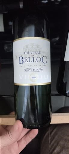 Bordoja Pessac-Léognan Château Belloc 2020