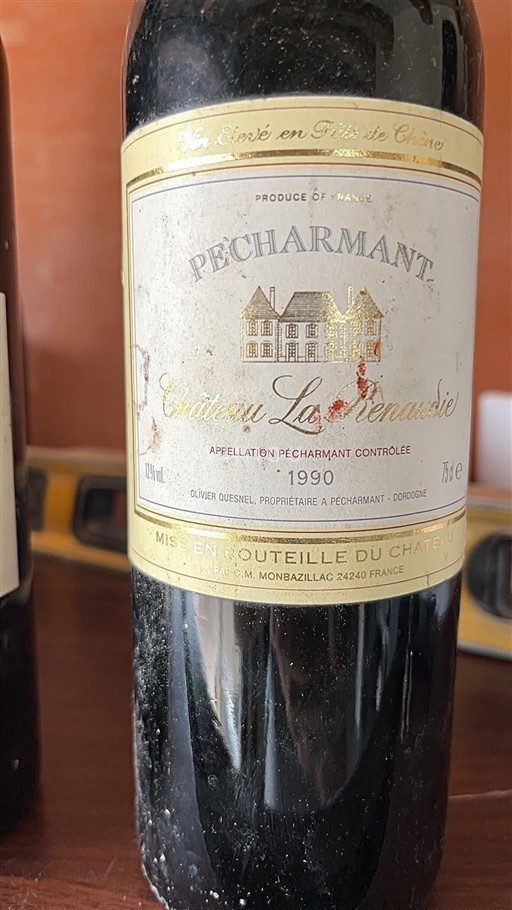 Lounais-Ranska Pécharmant Château La Renaudie 1990
