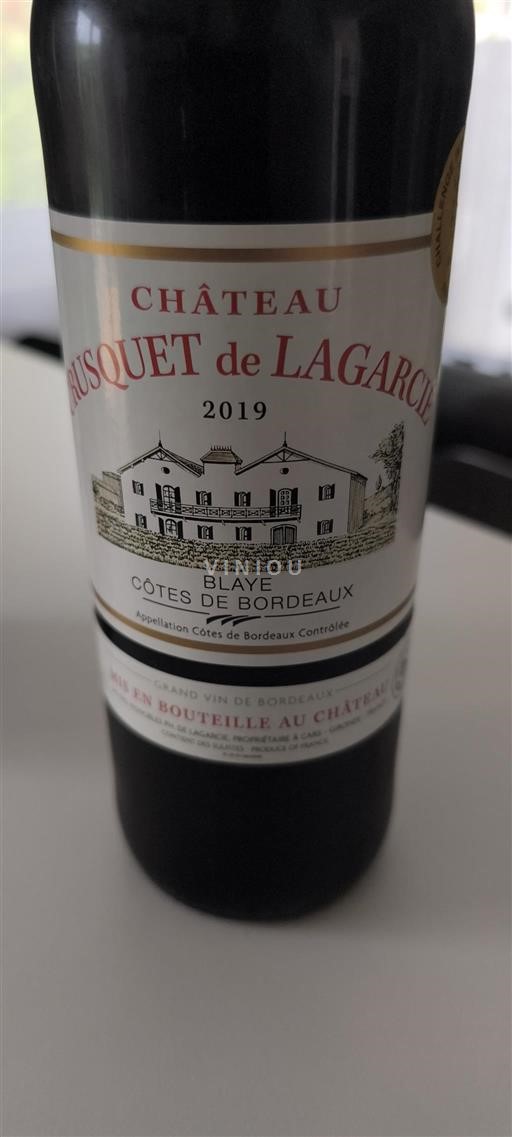 Burdeos Côtes-de-Bordeaux Château Fausquet de Lagarcie 2019