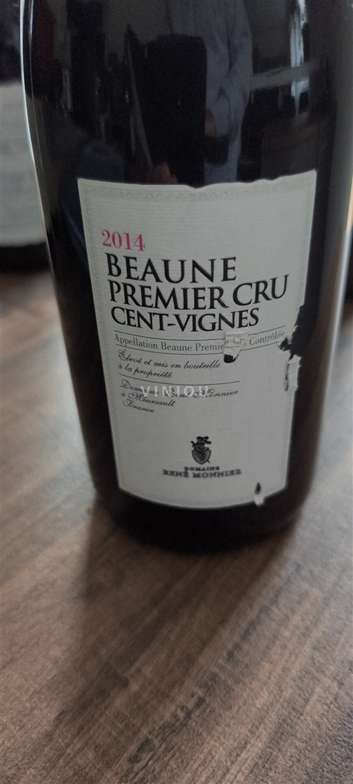 Burgundi Beaune Premier Cru Domaine René Monnier Cent-Vignes 2014