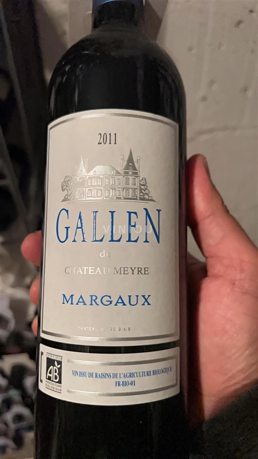 Bordeaux Margaux Château Meyre Gallen 2011