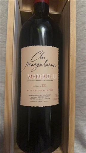 Bordeaux Margaux Clos Margalaine 2002