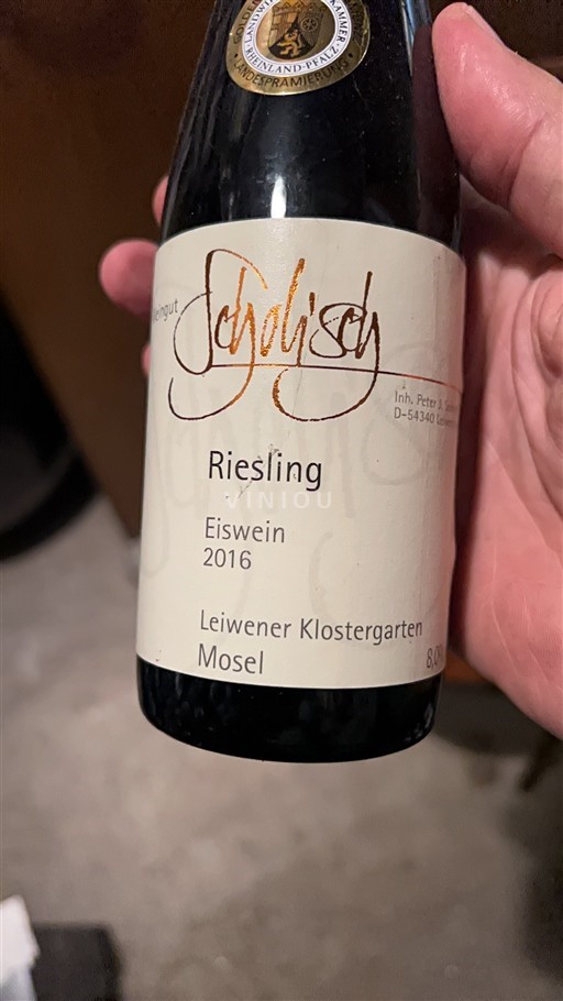 Moseldalen Mosel Weingut Scholisey Leiwener Klostergarten 2016