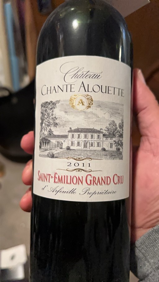 Bordeaux Saint-Émilion Château Chante Alouette 2011