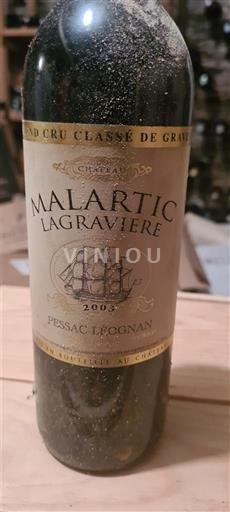 Bordeaux Pessac-Léognan Grand Cru Château Malartic-Lagravière 2003