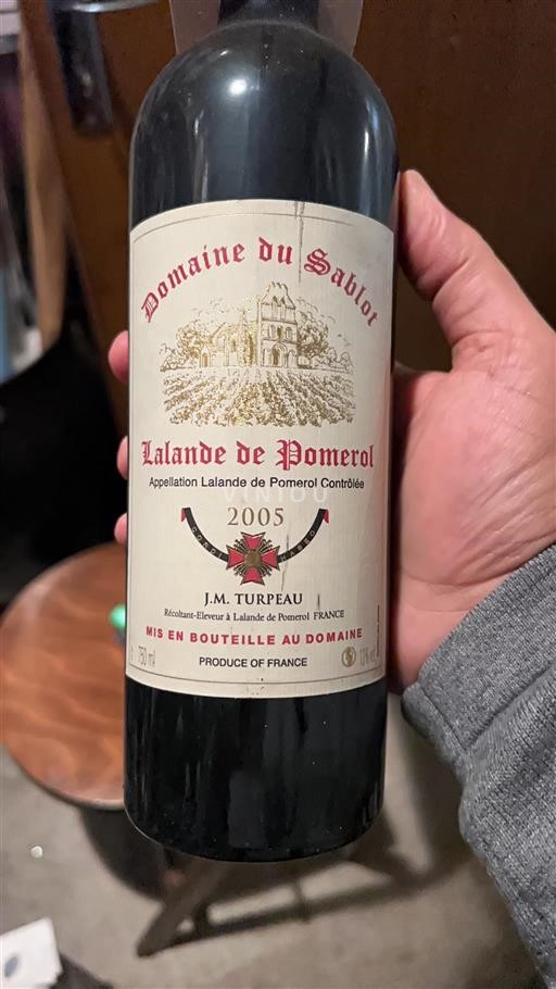 Bordéus Lalande-de-Pomerol Domaine Sablot 2005