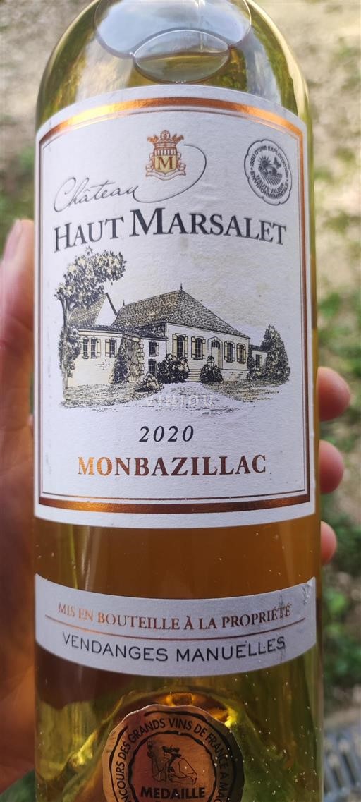 Zuidwest-Frankrijk Monbazillac Château Haut Marsalet 2020