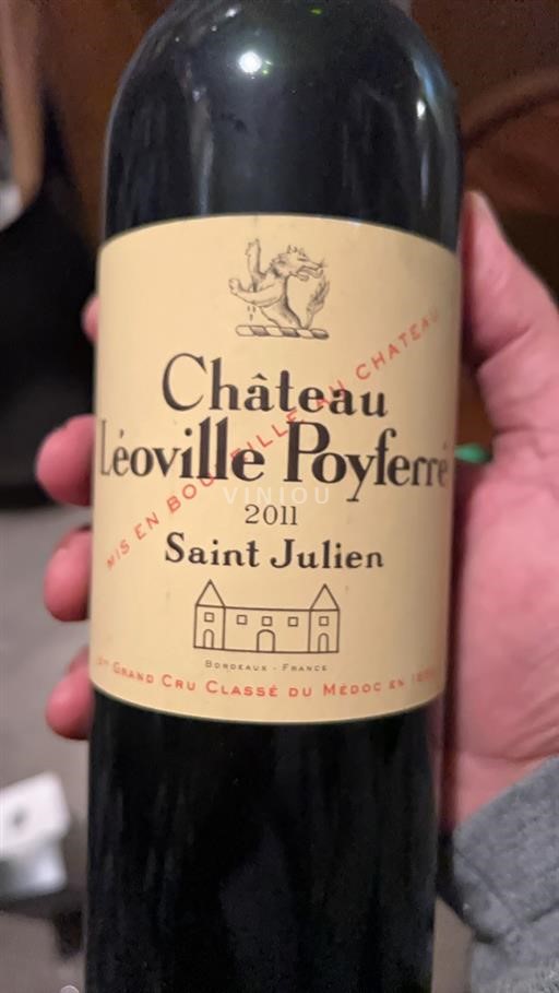 Vin Rouge sec 2eme Grand Cru Classé Léoville Poyferré 2011 France Bordeaux Saint-Julien AOC