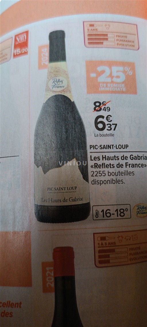 Languedoc Pic-saint-loup Les Hauts de Gabria 2024