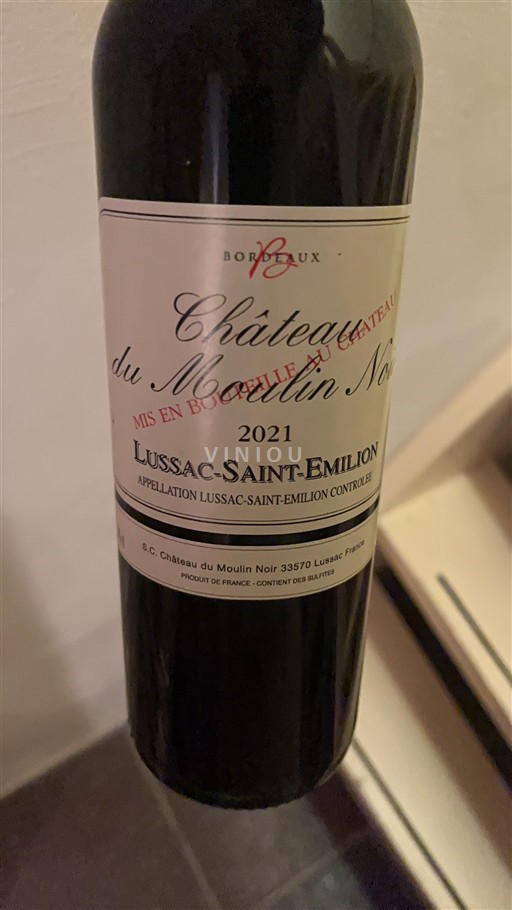 Bordéus Lussac-Saint-Émilion Château Moulin Noir 2021