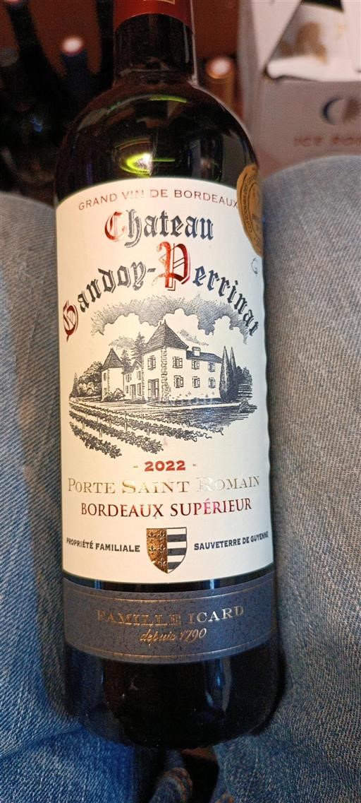 Bordeaux Bordeaux Supérieur Château Gandois-Perrinat Porte Saint Romain 2022