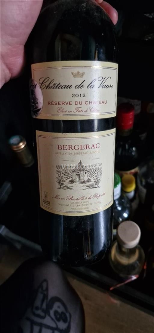 Sydvestfrankrig Bergerac Château La Vaure Réserve du Château 2012