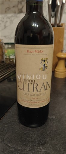 Bordeaux Haut-Médoc Cru Bourgeois Château Citran 2000