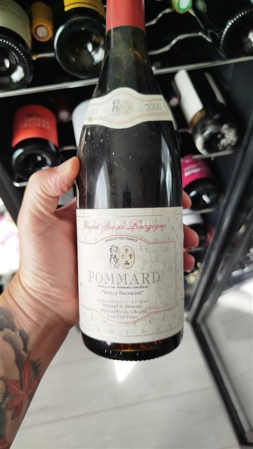 Burgundi Pommard Premier Cru Bertrand de Monceny Vieille Racheuse 2000