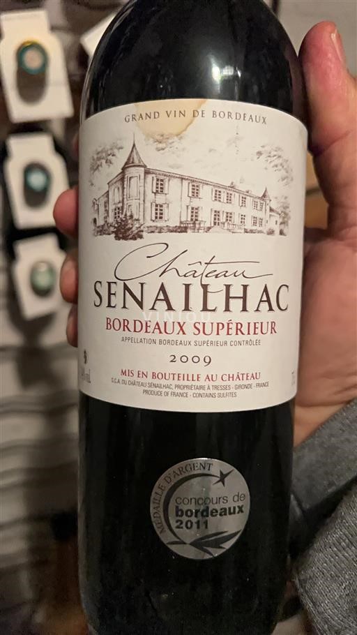 Bordeaux Bordeaux Supérieur Château Senailhac 2009