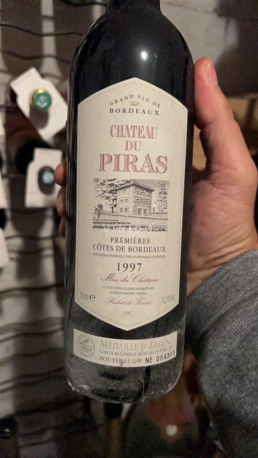 Bordeaux Premières-Côtes-de-Bordeaux Château Piras 1997