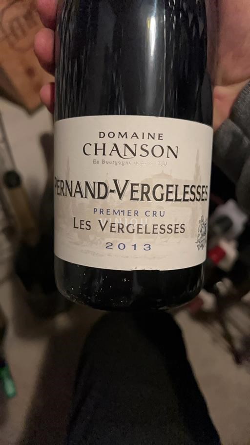 Borgoña Pernand-Vergelesses Premier Cru Domaine Chanson Les Vergelesses 2013
