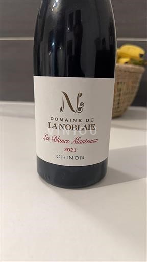 Vallée de la Loire Chinon Domaine La Noblaie Les Blancs Manteaux 2021