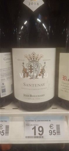 Borgoña Santenay Premier Cru Jean Bouchard 2018