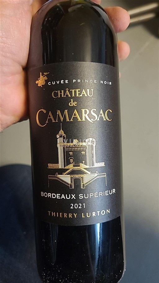 Bordeaux Bordeaux Supérieur Château Camarsac Prince Noir 2021