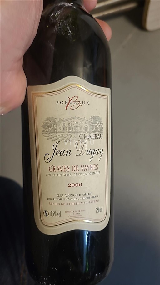 Bordeaux Graves-de-vayres Château Jean Dugay 2006
