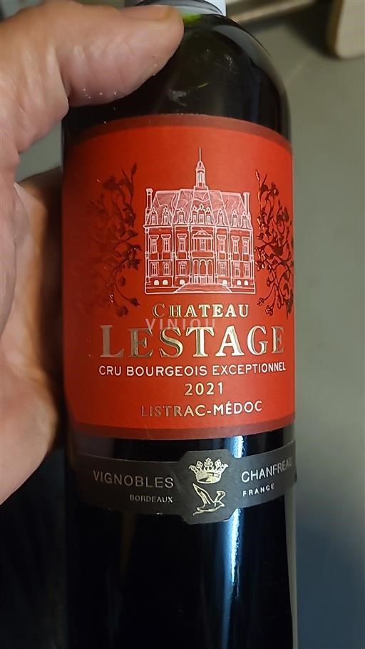 Bordeaux Listrac-Médoc Cru Bourgeois Exceptionnel Château Lestage 2021