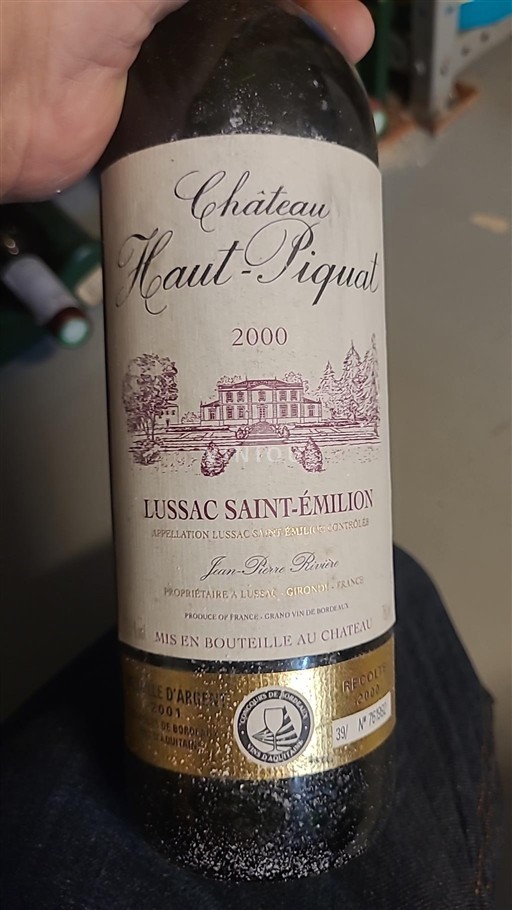 Bordeaux Lussac-saint-émilion Château Haut-Piquat 2000