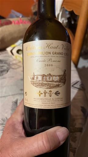 Bordeaux Saint-Émilion Grand Cru Château Haut-Villet Pomone 2008