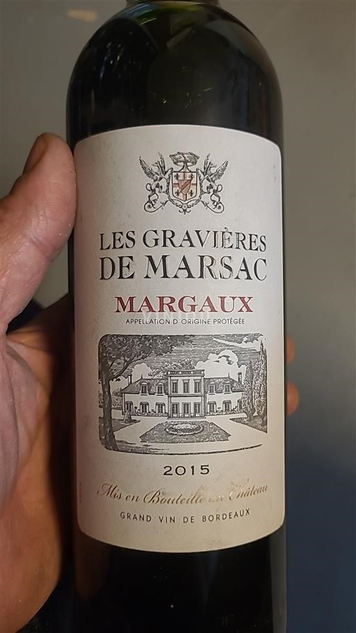 Bordeaux Margaux Les Gravières de Marsac 2015