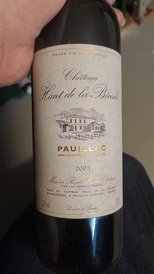 Bordeaux Pauillac Château Haut de la Bécade 2005