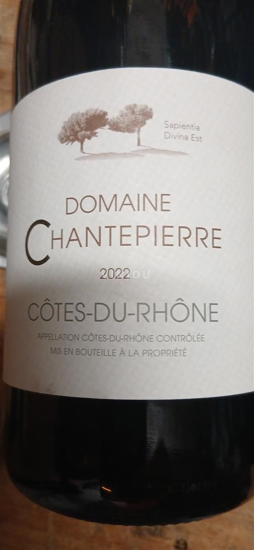 Rhône Valley Côtes-du-Rhône Domaine Chantepierre 2022