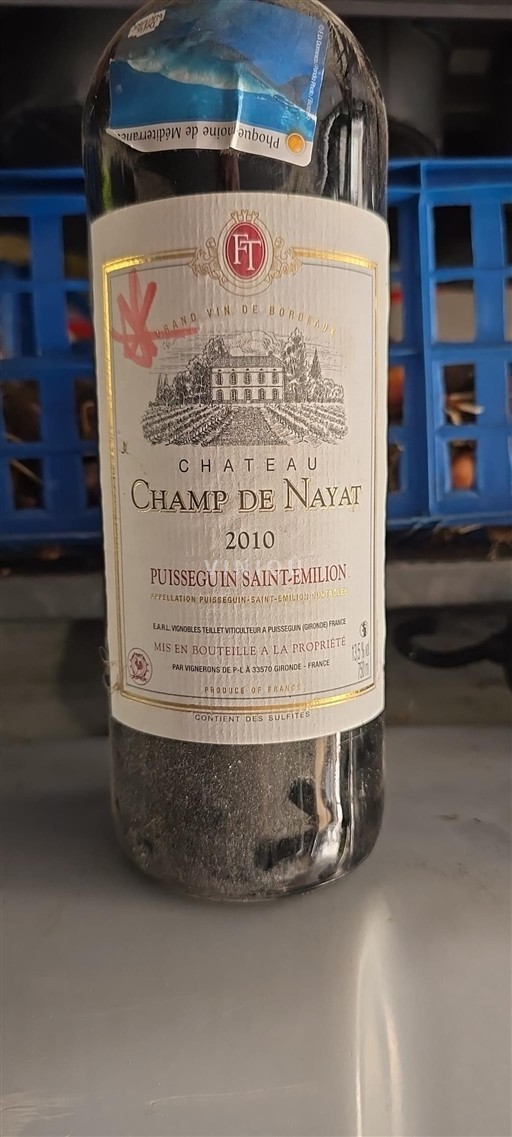 Bordeaux Puisseguin-Saint-Émilion Château Champ de Nayat 2010