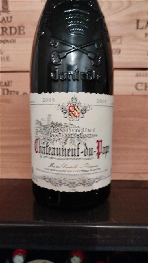 Rhônen laakso Châteauneuf-du-Pape Domaine Haut des Terres Blanches 2009