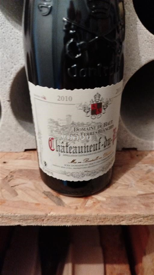 Rhônen laakso Châteauneuf-du-Pape Domaine Haut des Terres Blanches 2010