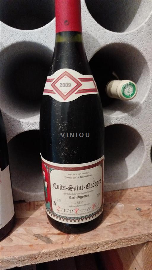 Vin Rouge sec Les Vignottes Coron Père & Fils 2009 France Bourgogne Nuits-saint-georges AOC