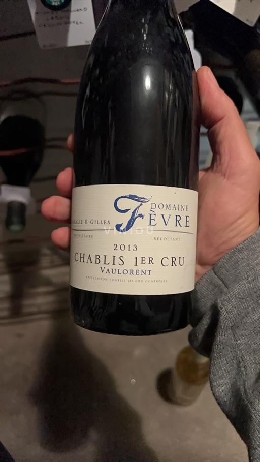 Burgund Chablis Premier Cru Premier Cru Domaine Fèvre Vaulorent 2013