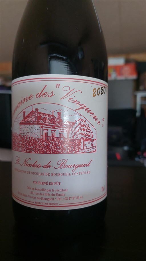 Loirevallei Saint-Nicolas-De-Bourgueil Domaine Des Vingeaux 2020 2020