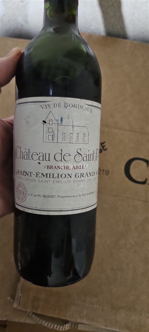 Bordeaux Saint-Émilion Grand Cru Château Saint-Pey Branche Aînée 1979