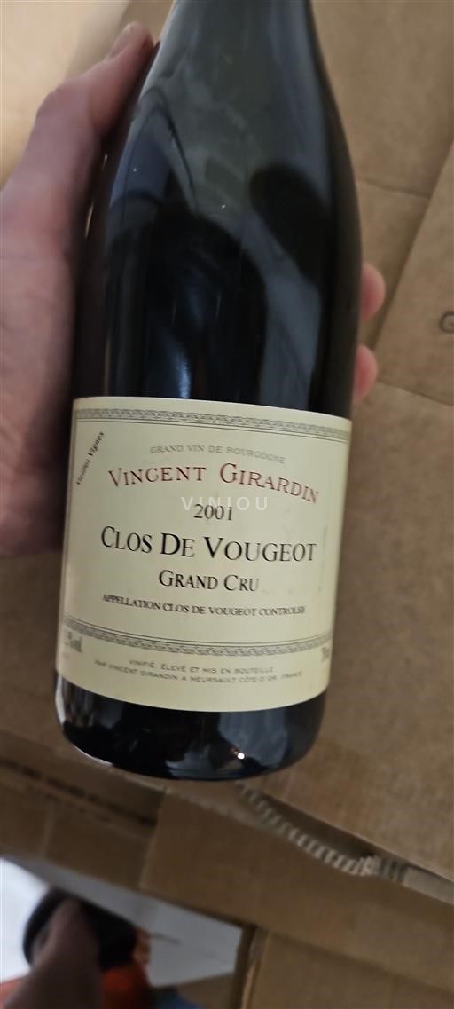 Burgundi Clos-de-vougeot Grand Cru Vincent Girardin 2001