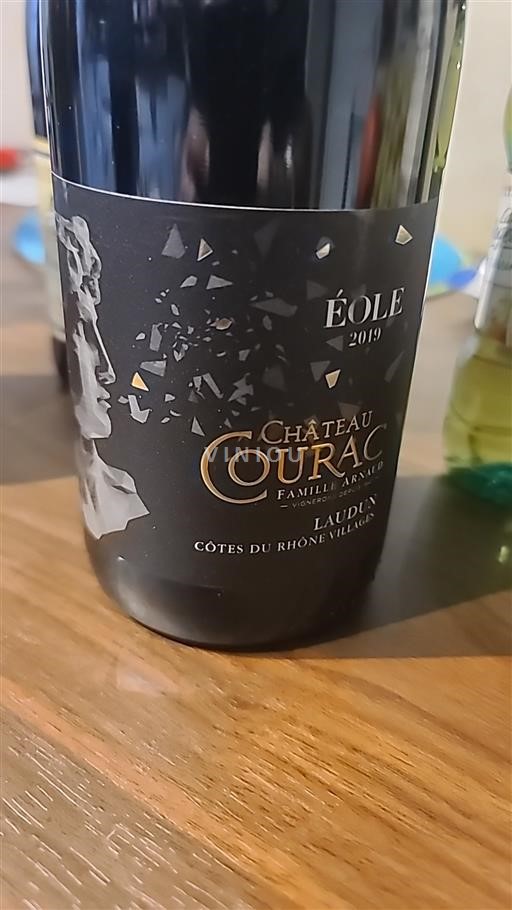 Rhônen laakso Côtes-du-rhône-villages Château Courac Éole 2019