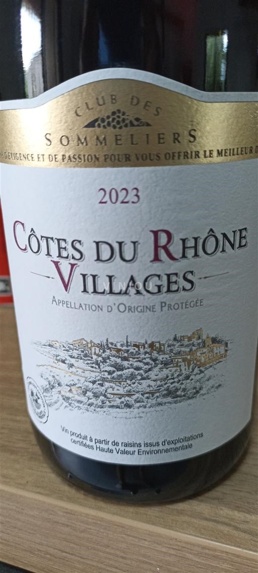 Rona dolina Côtes-du-Rhône-Villages Club des Sommeliers 2023