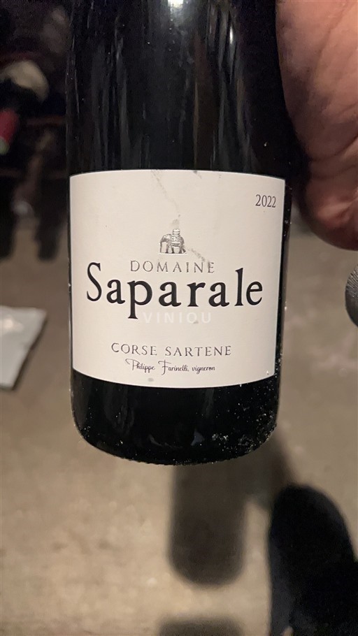 Korsika Sartène Domaine Saparale 2022